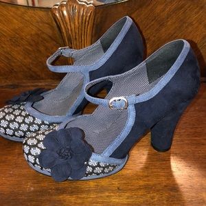 Ruby Shoo Navy Blue Mary Jane